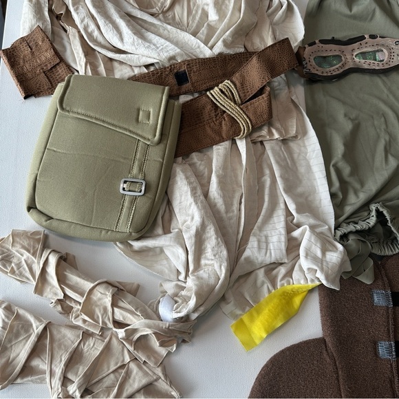 Star Wars Rey Costume Girls Small Rubies Deluxe Chasing Fireflies Halloween - Picture 8 of 10